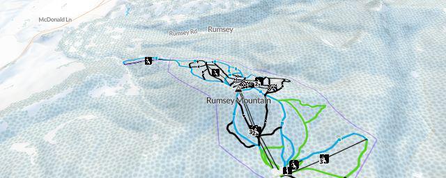 Piste map of the resort Discovery Ski Area