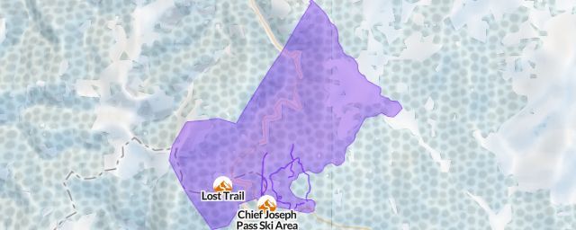 Piste map of the resort Lost Trail