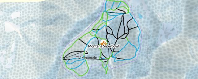 Piste map of the resort Montana Snowbowl