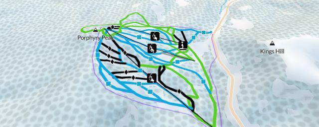 Piste map of the resort Showdown Montana
