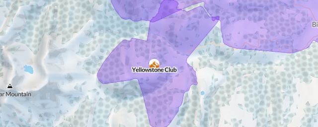 Piste map of the resort Yellowstone Club