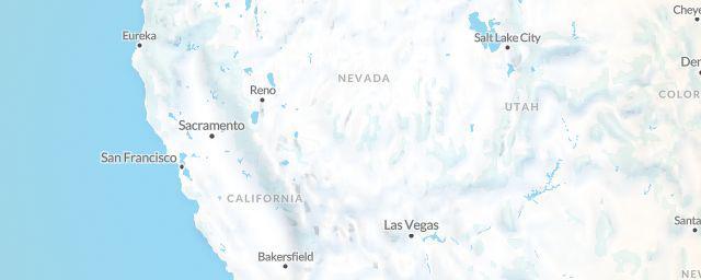 Piste map of the region Nevada