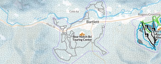 Piste map of the resort Bear Notch Ski Touring Center