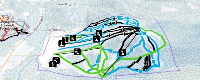 Piste map of the resort Cranmore Mountain Resort