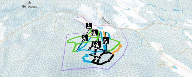 Piste map of the resort Crotched Mountain Ski & Ride