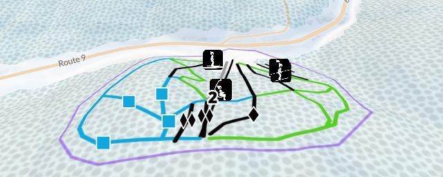 Piste map of the resort Granite Gorge Ski Area