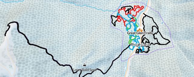 Piste map of the resort Great Glen Trails