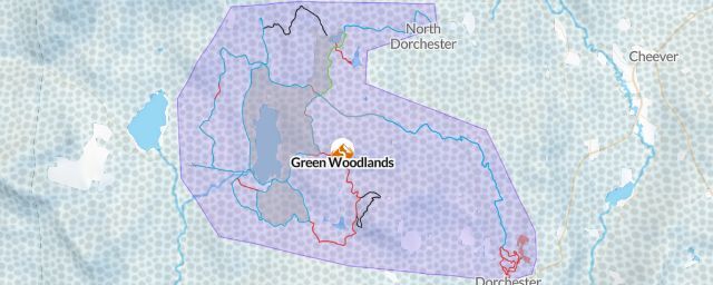 Piste map of the resort Green Woodlands