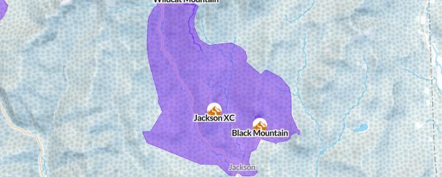 Piste map of the resort Jackson XC
