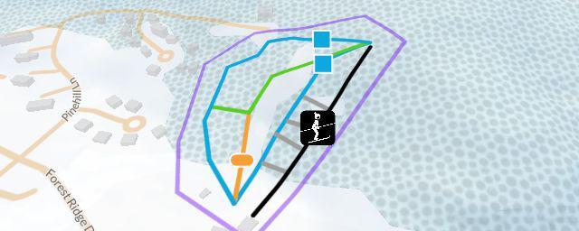 Piste map of the resort Kanc Recreation Area