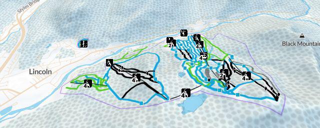 Piste map of the resort Loon Mountain Resort