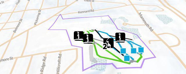Piste map of the resort McIntyre Ski Area