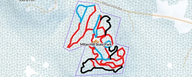 Piste map of the resort Milan Hill State Park