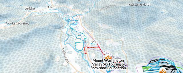 Piste map of the resort Mount Washington Valley Ski Touring & Snowshoe Foundation