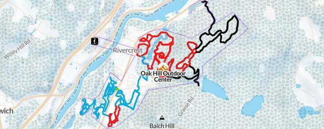 Piste map of the resort Oak Hill Outdoor Center