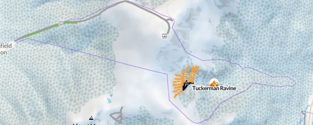 Piste map of the resort Tuckerman Ravine