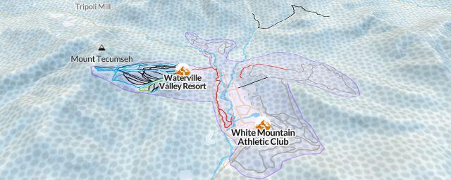 Piste map of the resort Waterville Valley Resort