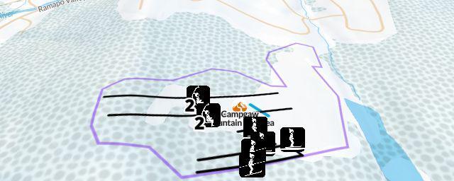Piste map of the resort Campgaw Mountain Ski Area