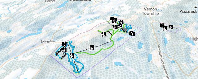 Piste map of the resort Mountain Creek