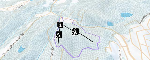 Piste map of the resort National Winter Activity Center