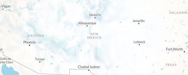 Piste map of the region New Mexico