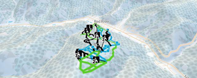 Piste map of the resort Red River Ski Area
