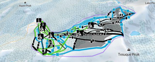 Piste map of the resort Ski Santa Fe