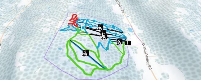 Piste map of the resort Bristol Mountain Ski Resort
