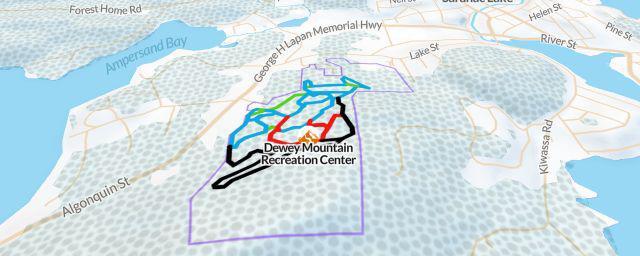 Piste map of the resort Dewey Mountain Recreation Center