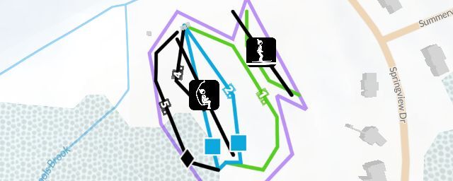 Piste map of the resort Four Seasons Golf & Ski Center