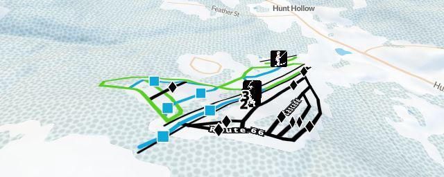 Piste map of the resort Hunt Hollow Ski Club