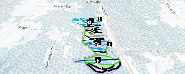 Piste map of the resort Kissing Bridge