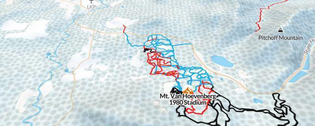 Piste map of the resort Lake Placid Nordic Center