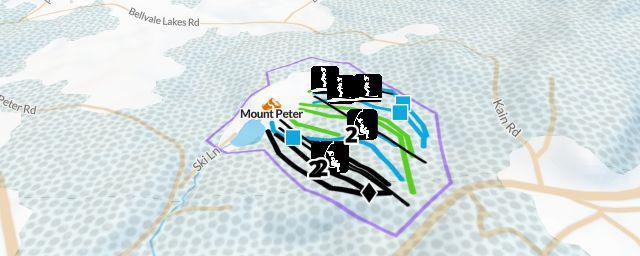 Piste map of the resort Mount Peter