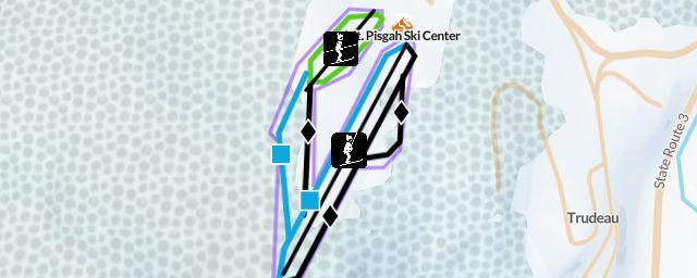 Piste map of the resort Mt. Pisgah Ski Center
