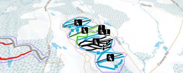 Piste map of the resort Peek'n Peak Ski Area