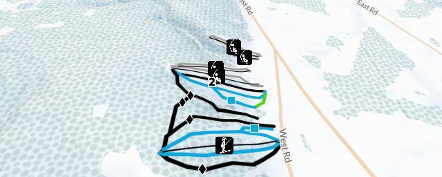 Piste map of the resort Snow Ridge Ski Resort