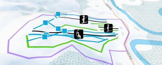 Piste map of the resort Bears Den Mountain
