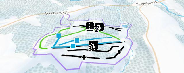 Piste map of the resort Frost Fire Park
