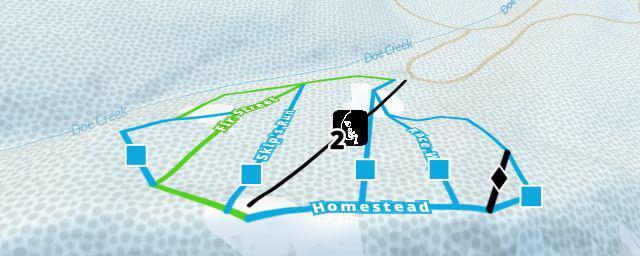 Piste map of the resort Cooper Spur Ski Area