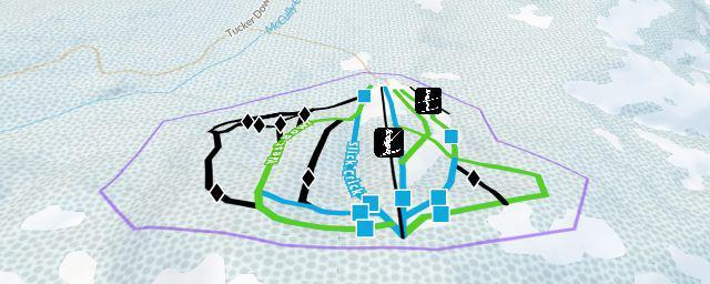 Piste map of the resort Ferguson Ridge Ski Area
