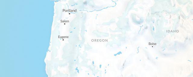 Piste map of the region Oregon