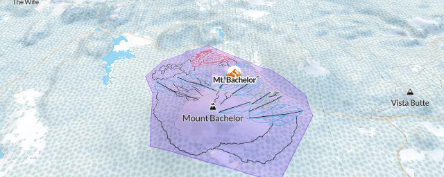 Piste map of the resort Mt. Bachelor
