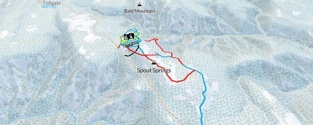 Piste map of the resort Spout Springs Ski Resort
