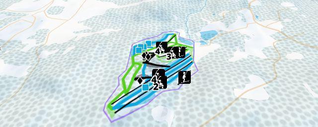 Piste map of the resort Bear Creek Mountain Resort Ski Slopes