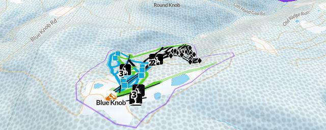 Piste map of the resort Blue Knob