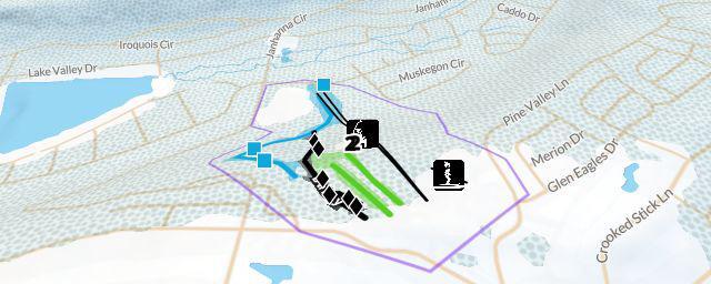 Piste map of the resort Eagle Rock Ski Resort