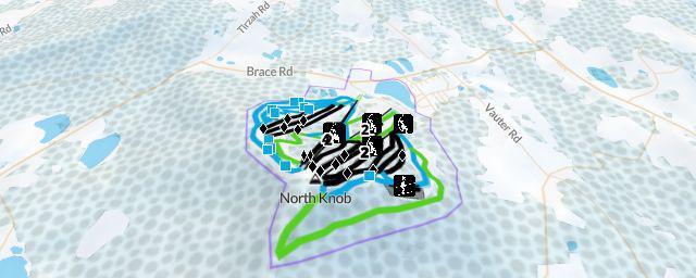 Piste map of the resort Elk Mountain Ski Resort
