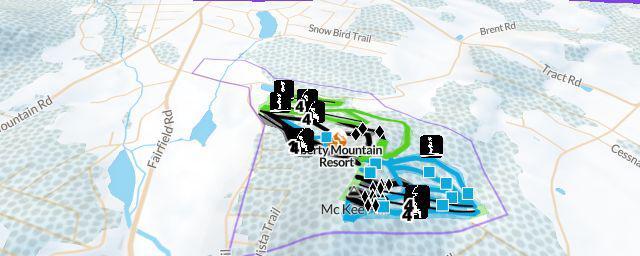 Piste map of the resort Liberty Mountain Resort