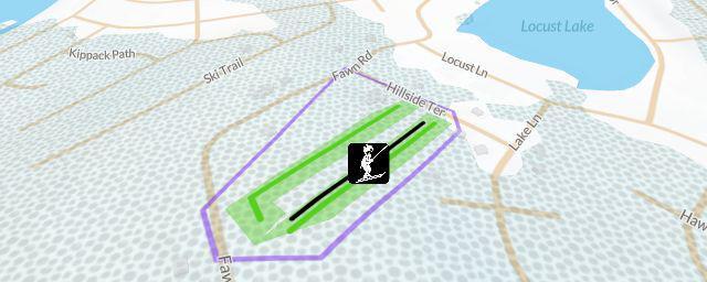 Piste map of the resort Locust Lake Village Ski Hill